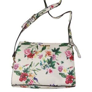 Steve Madden Crossbody Handbag Blexi White Floral Print | Color: White